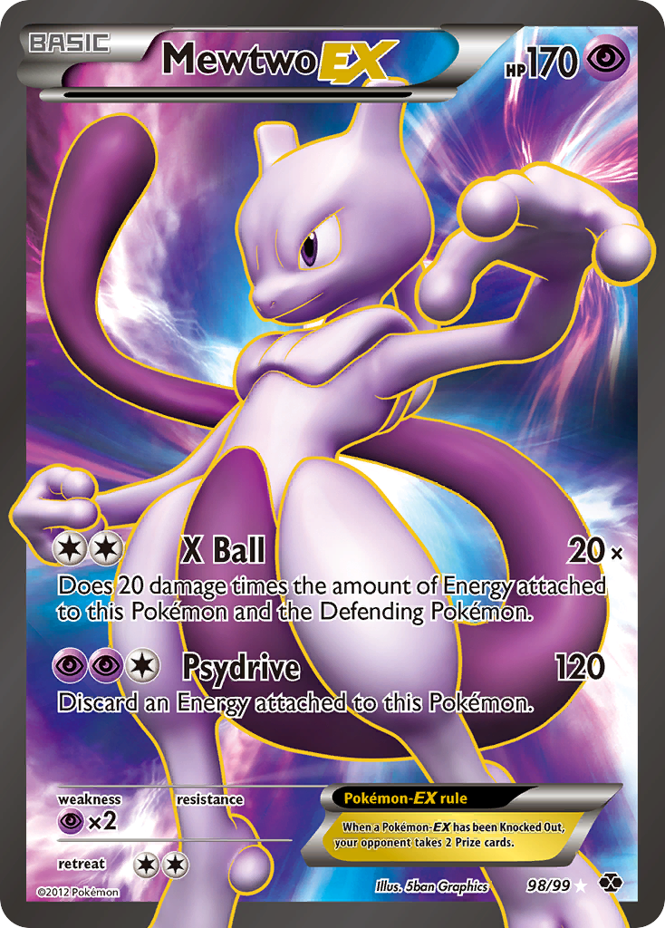 Mewtwo-EX - Next Destinies - #98 - Pokemon TCG card