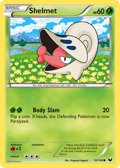 Shelmet - Dark Explorers - #10 - Pokemon TCG card