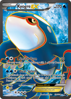 Kyogre-EX - Dark Explorers - #104 - Pokemon TCG card