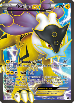 Raikou-EX #105 Raikou-EX - Dark Explorers - #105 - Pokemon TCG card
