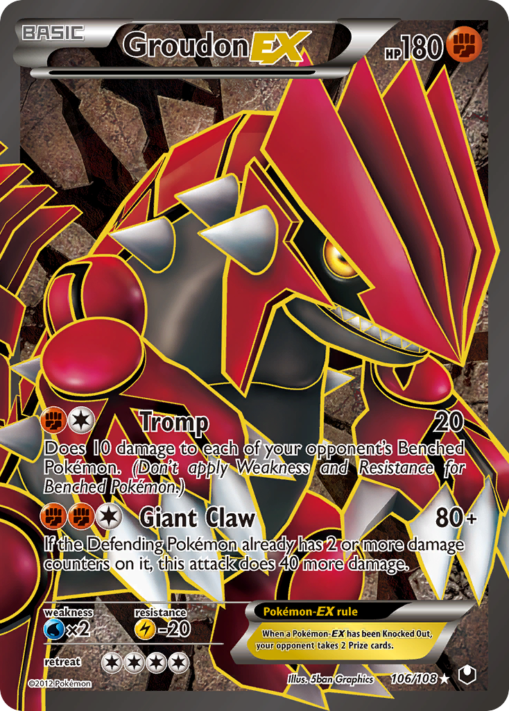 Groudon-EX - Dark Explorers - #106 - Pokemon TCG card