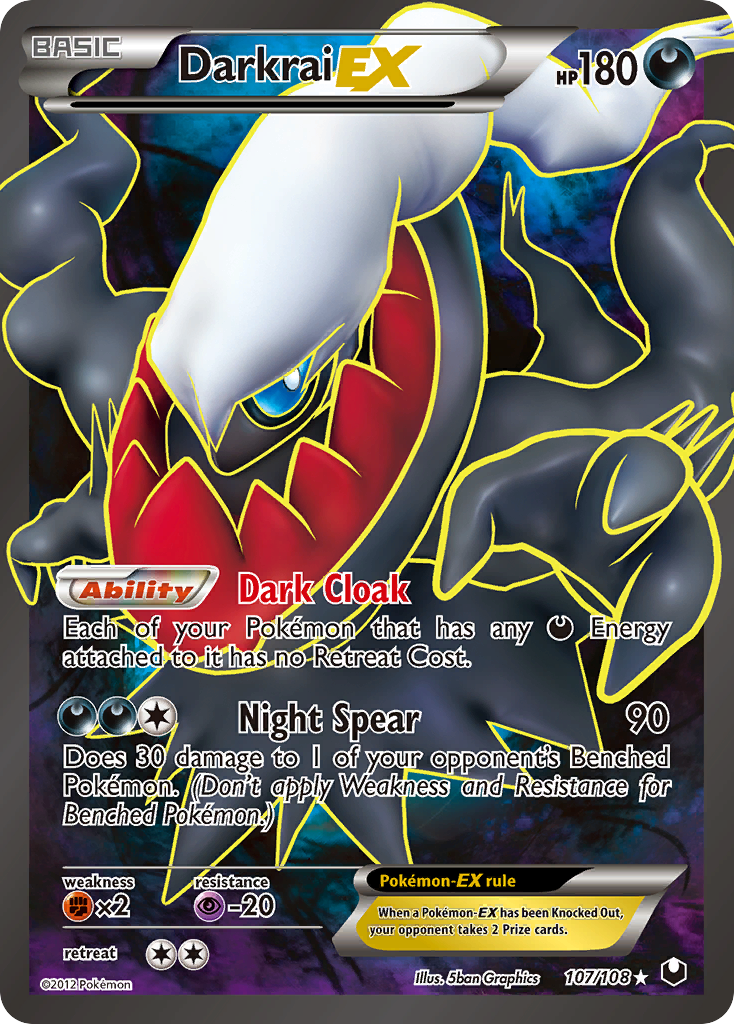 Darkrai-EX - Dark Explorers - #107 - Pokemon TCG card