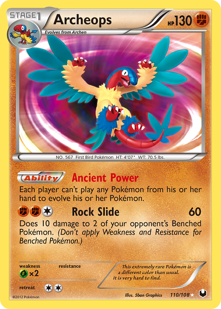 Archeops - Dark Explorers - #110 - Pokemon TCG card