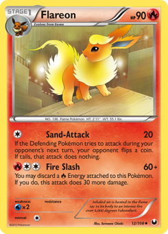 Flareon - Dark Explorers - #12 - Pokemon TCG card