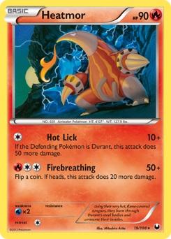 Heatmor - Dark Explorers - #19 - Pokemon TCG card