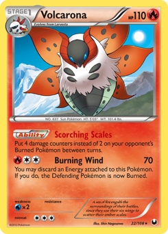 Volcarona #22 Volcarona - Dark Explorers - #22 - Pokemon TCG card