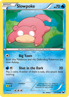 Slowpoke #23 Slowpoke - Dark Explorers - #23 - Pokemon TCG card