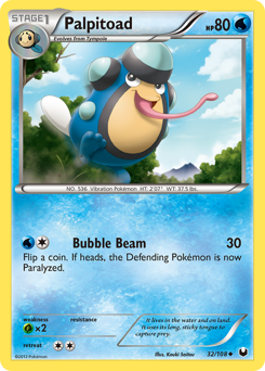 Palpitoad #32 Palpitoad - Dark Explorers - #32 - Pokemon TCG card