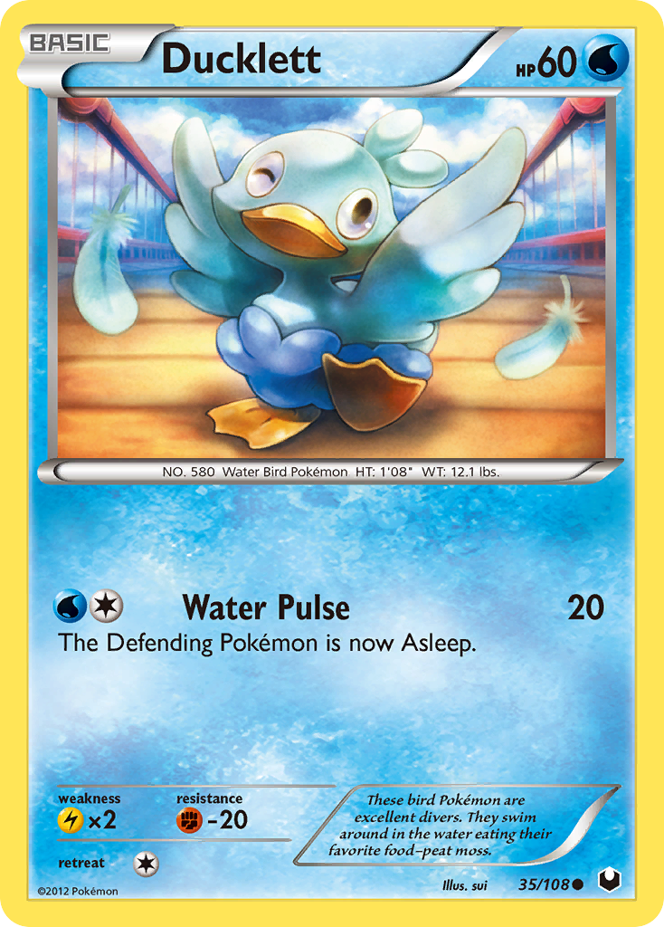 Ducklett - Dark Explorers - #35 - Pokemon TCG card