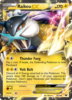 Raikou-EX #38 Raikou-EX - Dark Explorers - #38 - Pokemon TCG card