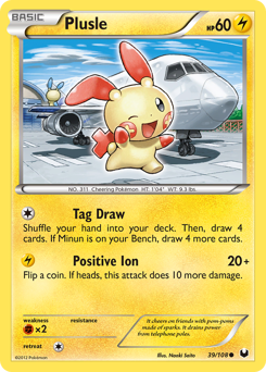 Plusle #39 Plusle - Dark Explorers - #39 - Pokemon TCG card