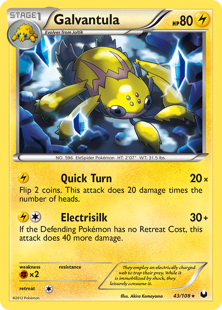 Galvantula - Dark Explorers - #43 - Pokemon TCG card