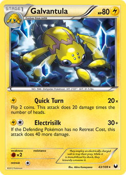 Galvantula #43 Galvantula - Dark Explorers - #43 - Pokemon TCG card