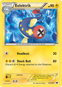 Eelektrik - Dark Explorers - #46 - Pokemon TCG card