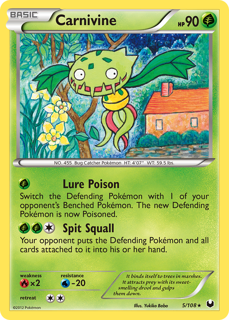 Carnivine - Dark Explorers - #5 - Pokemon TCG card