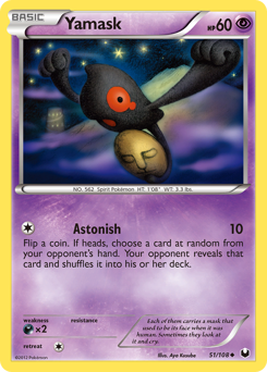 Yamask - Dark Explorers - #51 - Pokemon TCG card