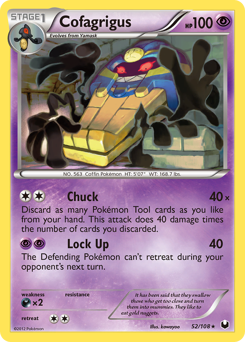 Cofagrigus #52 Cofagrigus - Dark Explorers - #52 - Pokemon TCG card