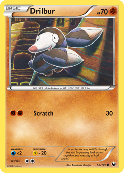 Drilbur - Dark Explorers - #55 - Pokemon TCG card
