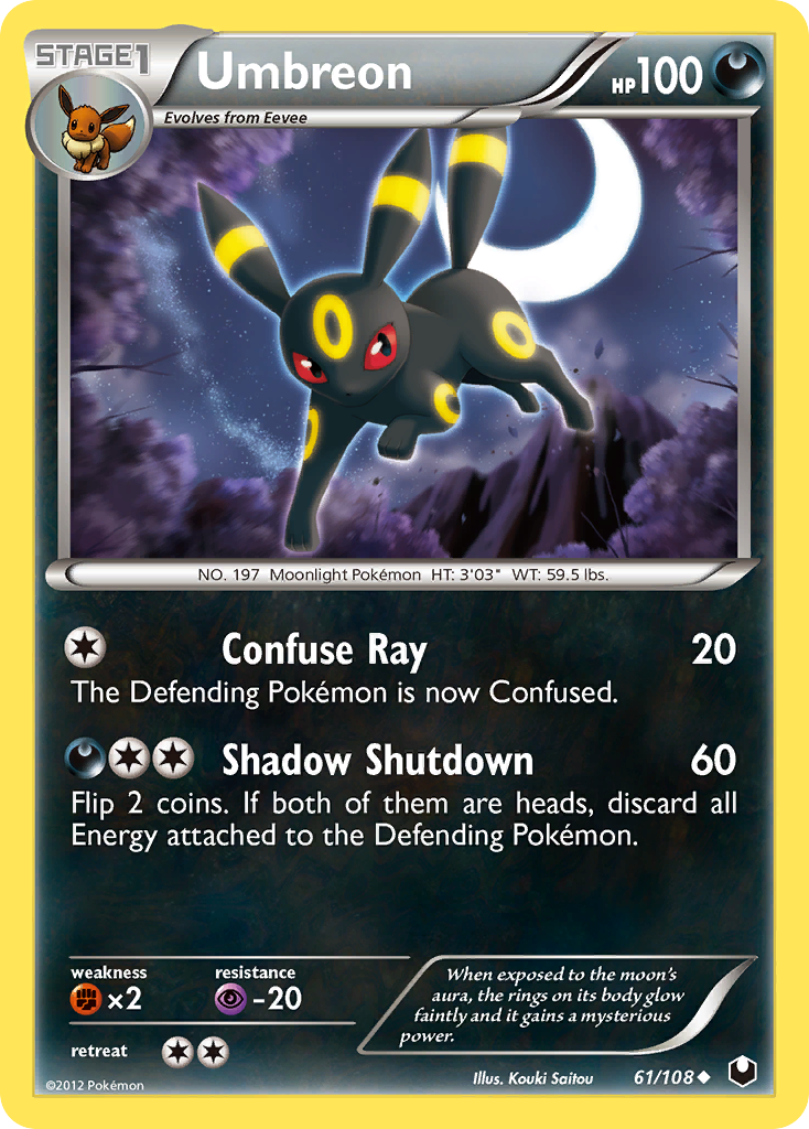 Umbreon - Dark Explorers - #61 - Pokemon TCG card
