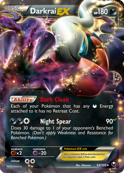 Darkrai-EX - Dark Explorers - #63 - Pokemon TCG card