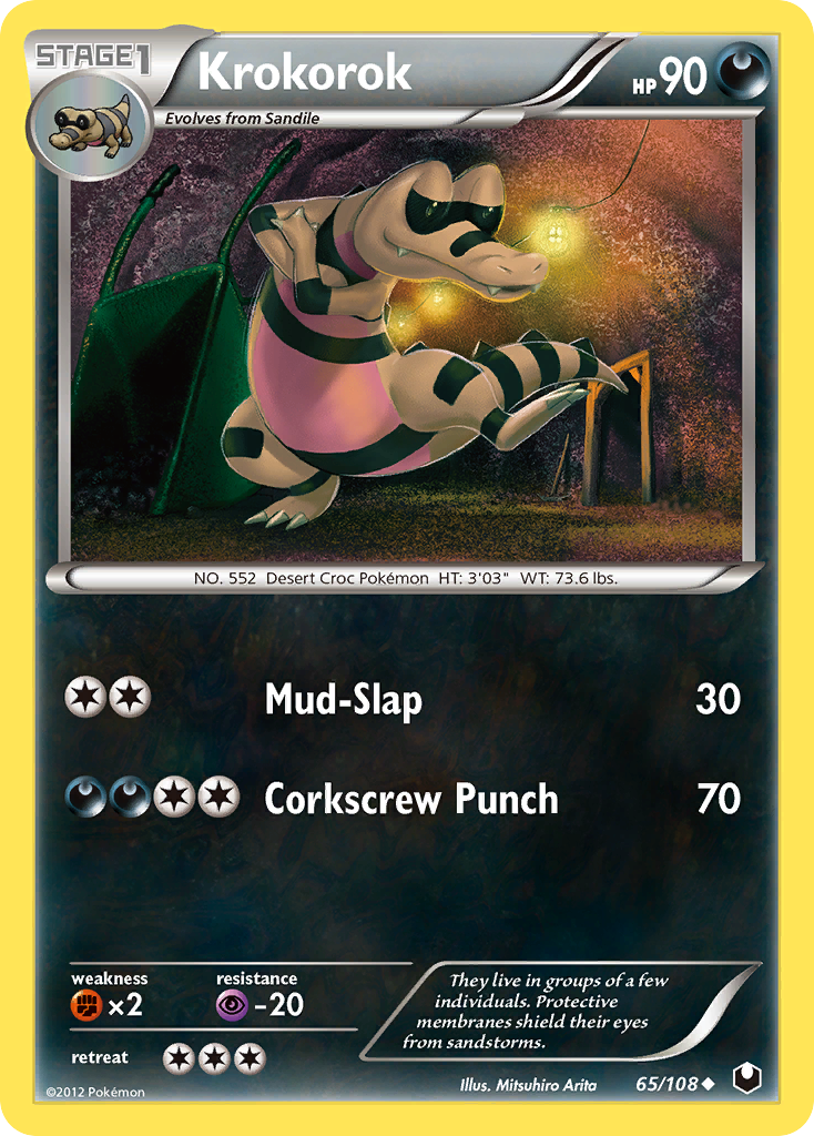 Krokorok - Dark Explorers - #65 - Pokemon TCG card