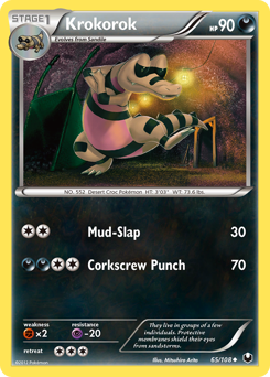 Krokorok #65 Krokorok - Dark Explorers - #65 - Pokemon TCG card