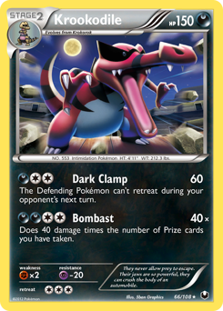 Krookodile #66 Krookodile - Dark Explorers - #66 - Pokemon TCG card