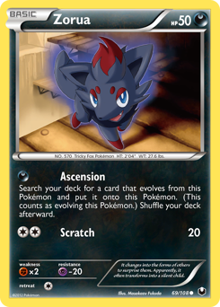 Zorua #69 Zorua - Dark Explorers - #69 - Pokemon TCG card