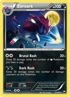 Zoroark - Dark Explorers - #71 - Pokemon TCG card