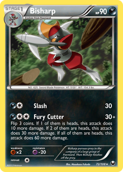 Bisharp #72 Bisharp - Dark Explorers - #72 - Pokemon TCG card