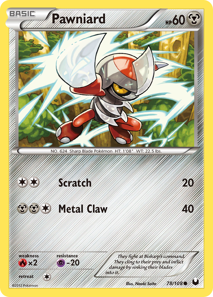 Pawniard - Dark Explorers - #78 - Pokemon TCG card