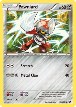Pawniard - Dark Explorers - #78 - Pokemon TCG card