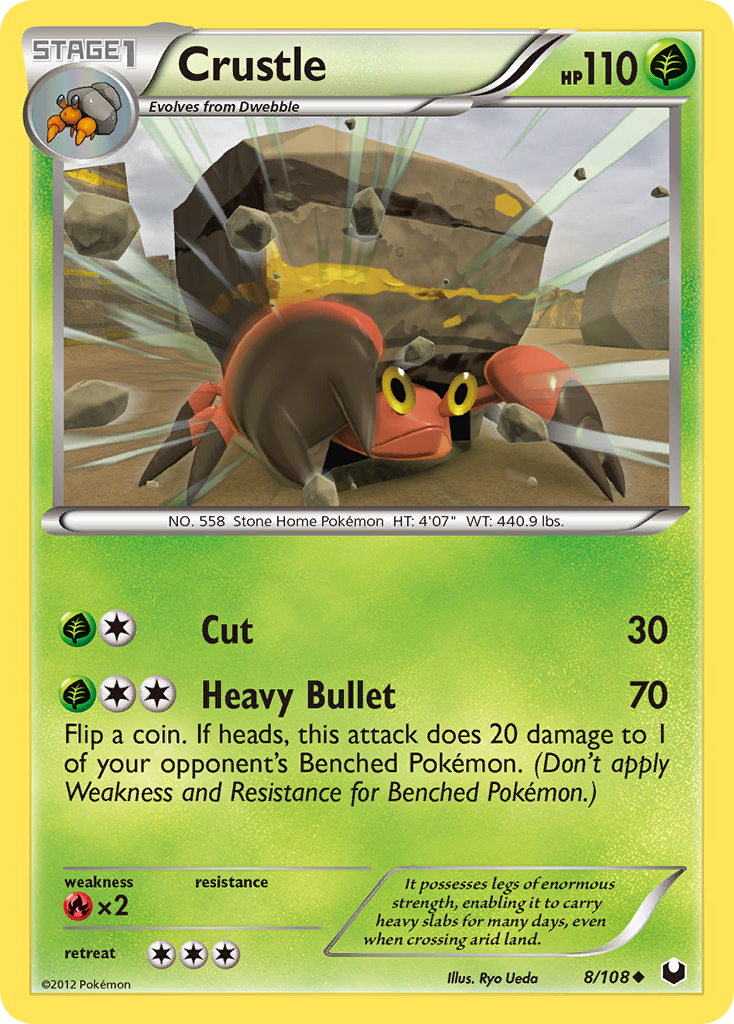 Crustle - Dark Explorers - #8 - Pokemon TCG card