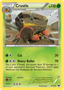 Crustle - Dark Explorers - #8 - Pokemon TCG card
