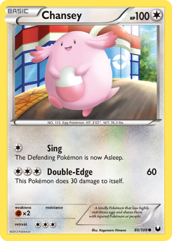 Chansey #80 Chansey - Dark Explorers - #80 - Pokemon TCG card