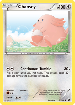 Chansey #81 Chansey - Dark Explorers - #81 - Pokemon TCG card