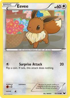 Eevee #83 Eevee - Dark Explorers - #83 - Pokemon TCG card