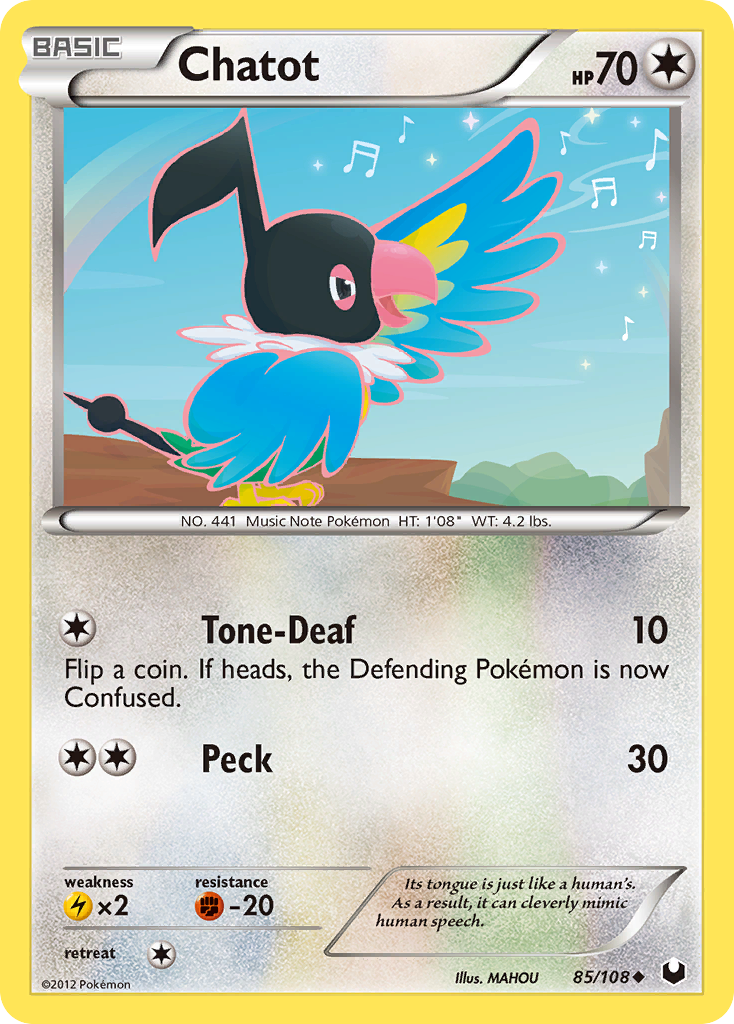 Chatot - Dark Explorers - #85 - Pokemon TCG card