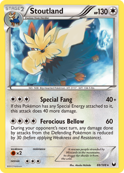 Stoutland #88 Stoutland - Dark Explorers - #88 - Pokemon TCG card