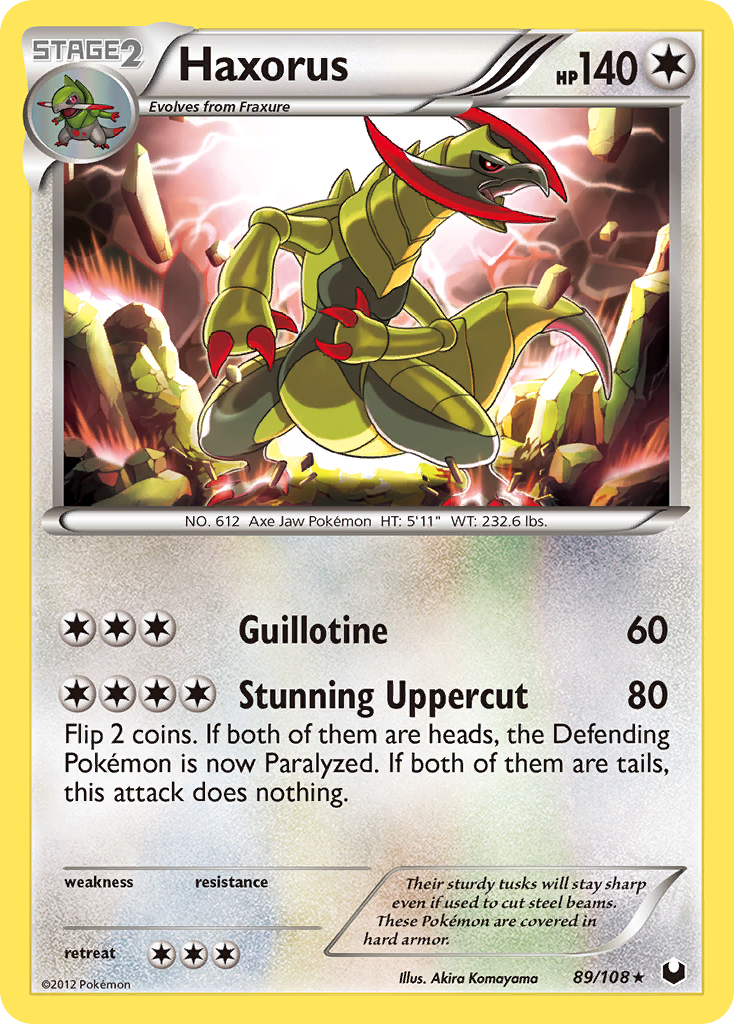 Haxorus - Dark Explorers - #89 - Pokemon TCG card