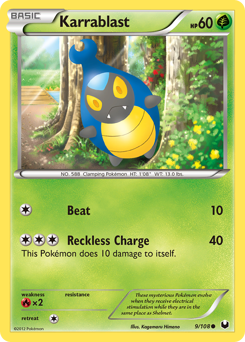 Karrablast - Dark Explorers - #9 - Pokemon TCG card