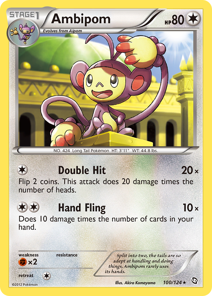 Ambipom - Dragons Exalted - #100 - Pokemon TCG card