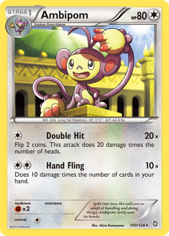 Ambipom - Dragons Exalted - #100 - Pokemon TCG card