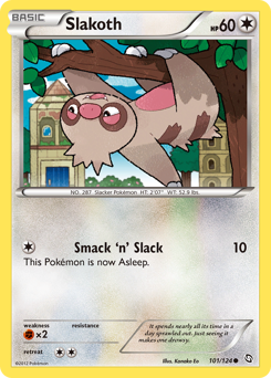 Slakoth #101 Slakoth - Dragons Exalted - #101 - Pokemon TCG card