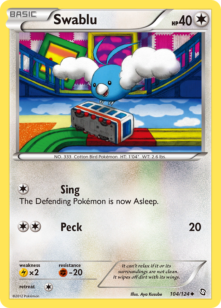Swablu - Dragons Exalted - #104 - Pokemon TCG card