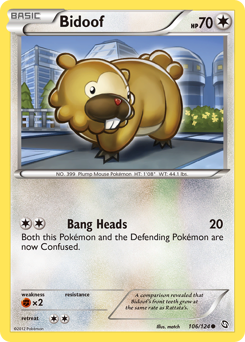 Bidoof - Dragons Exalted - #106 - Pokemon TCG card