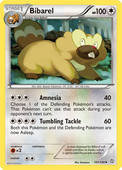 Bibarel #107 Bibarel - Dragons Exalted - #107 - Pokemon TCG card