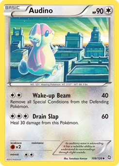 Audino #108 Audino - Dragons Exalted - #108 - Pokemon TCG card