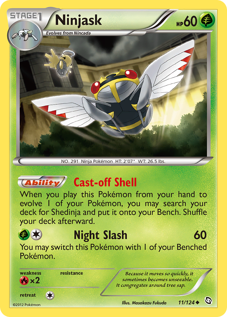 Ninjask - Dragons Exalted - #11 - Pokemon TCG card