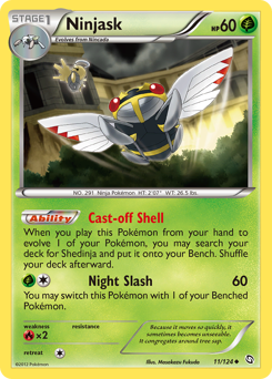 Ninjask - Dragons Exalted - #11 - Pokemon TCG card